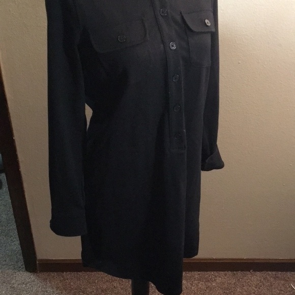 Ralph Lauren women’s black long sleeve painter dress midi size SP - Picture 4 of 9